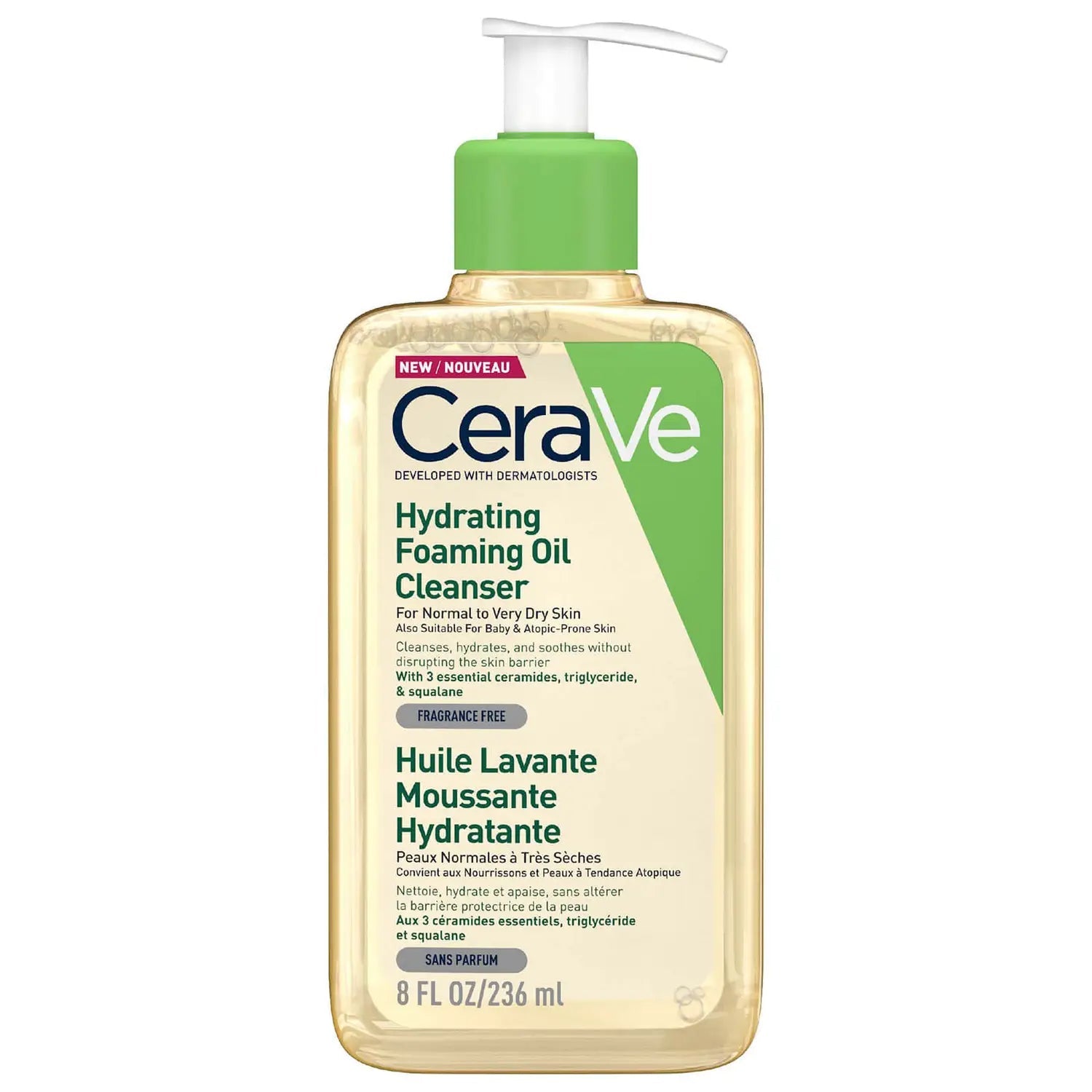 Cerave Foaming Oil Cleanser 12oz 355ml USA - BEAUTINA