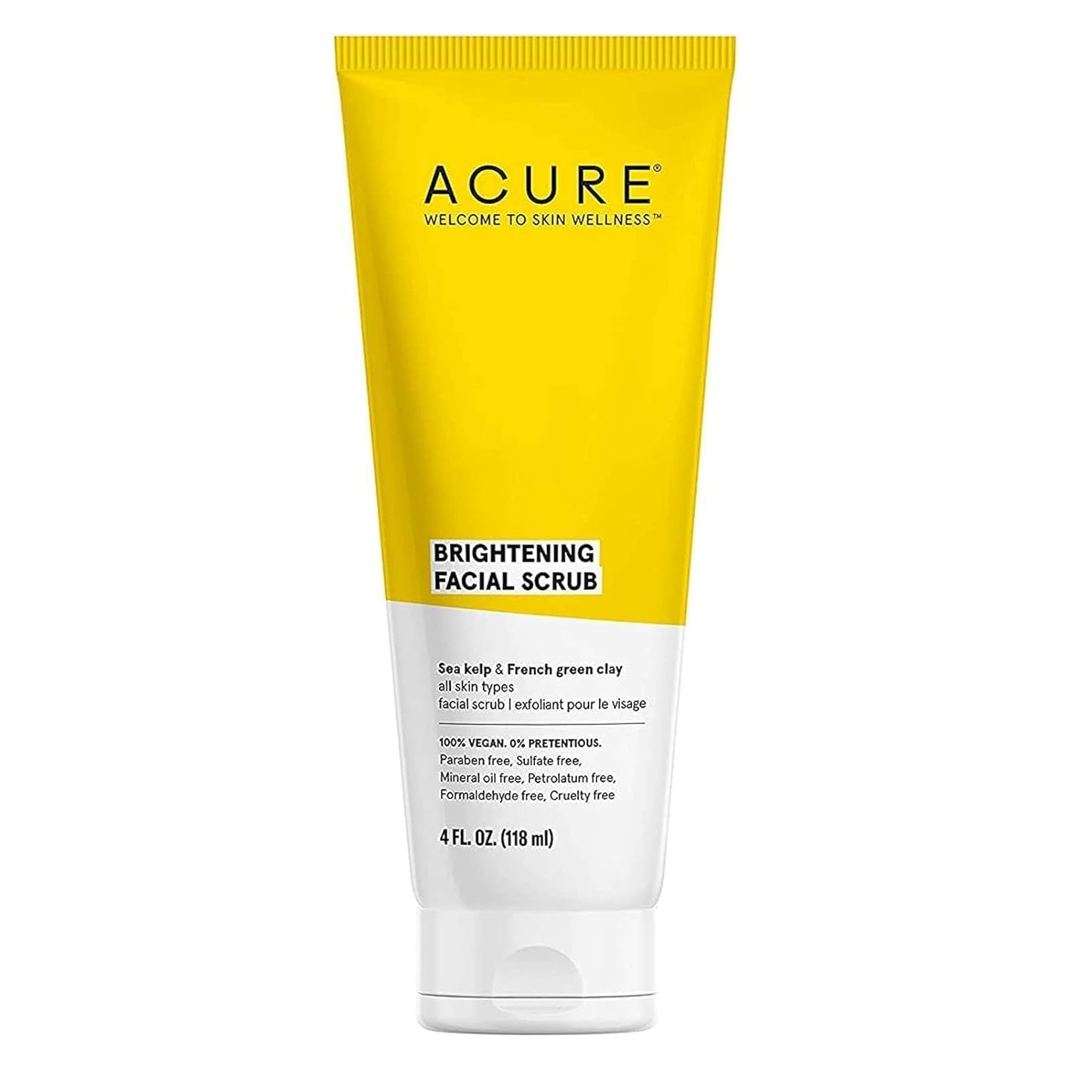 Acure Brightening Facial Scrub 118ml - BEAUTINA