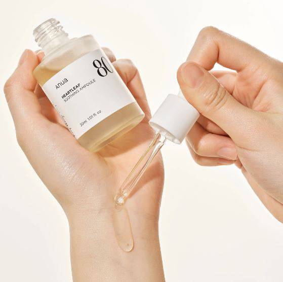 Heart Leaf Soothing Ampoule 80%- 30 ml Anua - BEAUTINA