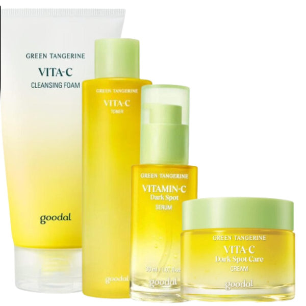 Goodal Green Tangerine Vita-C Set – Brightening & Dark Spot Care Routine (4 Steps) - BEAUTINA