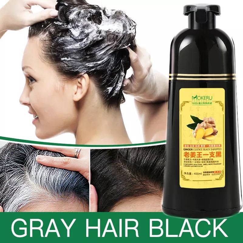 Mokeru Hair Color Shampoo Black 500 ml - BEAUTINA