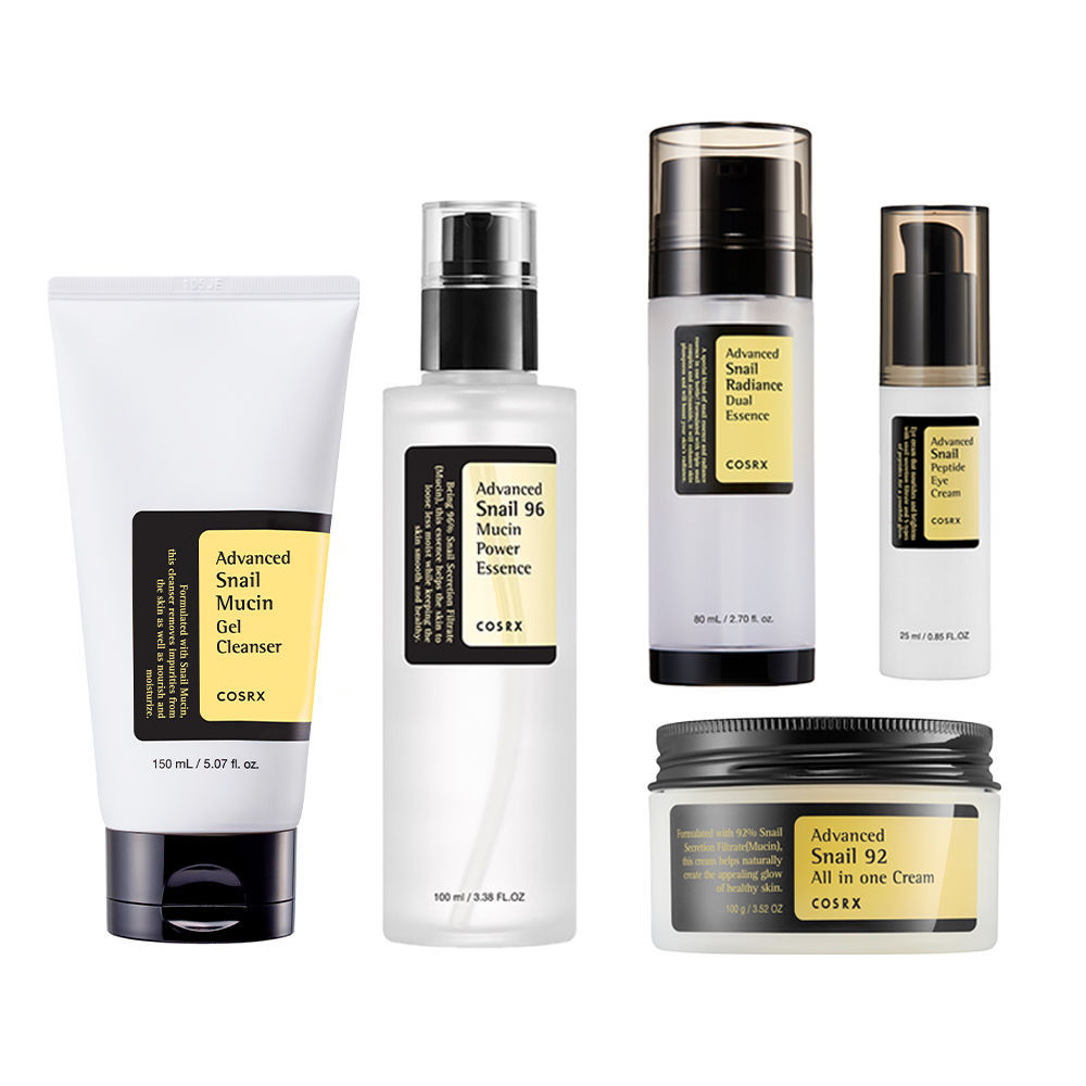 COSRX Advanced Snail Full Set – Repair, Hydration & Glow Routine (5 Steps) - BEAUTINA