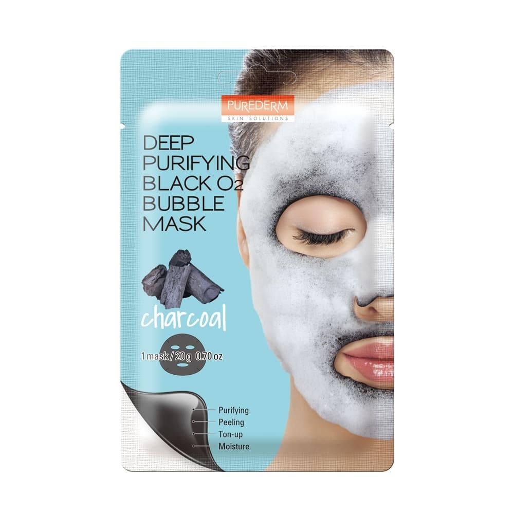 O2 Deep Purifying Black Bubble Mask with Charcoal