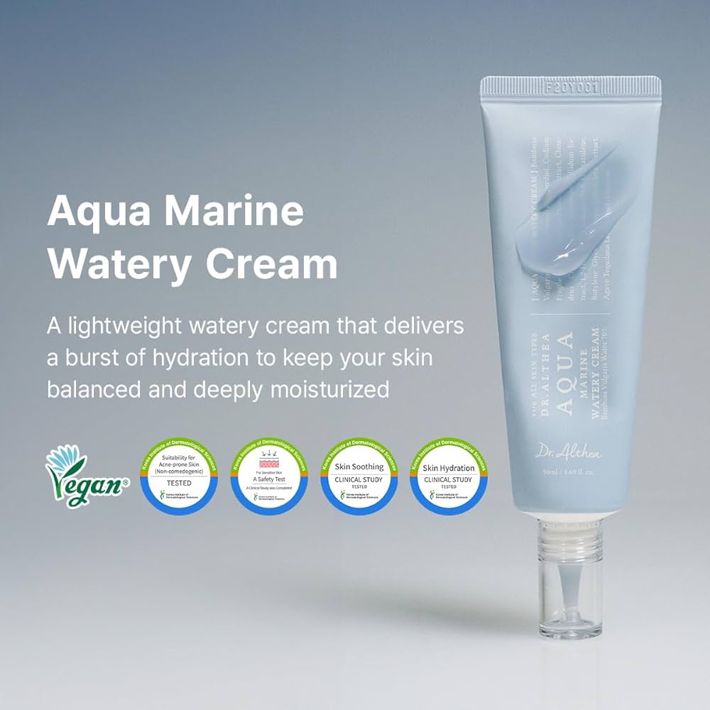 Dr. Althea Aqua Marine Watery Cream | Lightweight Korean Hydrating Cream - BEAUTINA