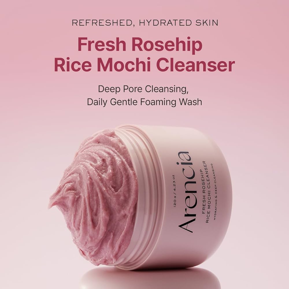 Fresh Rosehip Rice Mochi Cleanser – Korean Rice Cleanser for Deep Cleansing & Glow - BEAUTINA