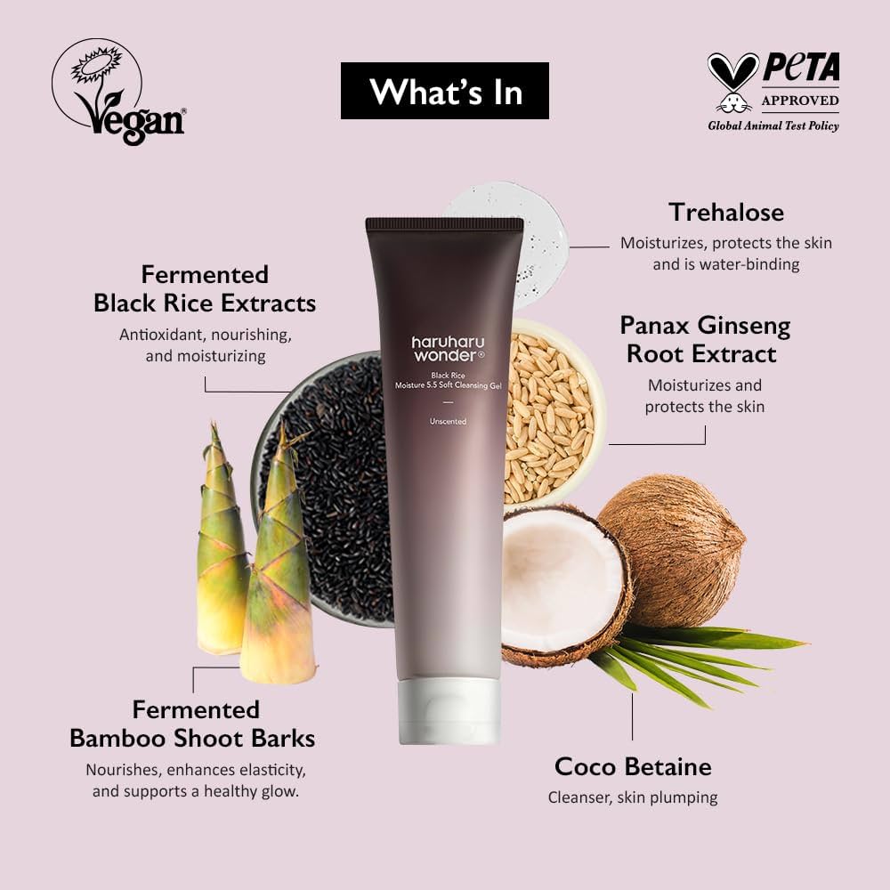 Wonder Black Rice Moisture 5.5 Soft Cleansing Gel – 100 ml - BEAUTINA