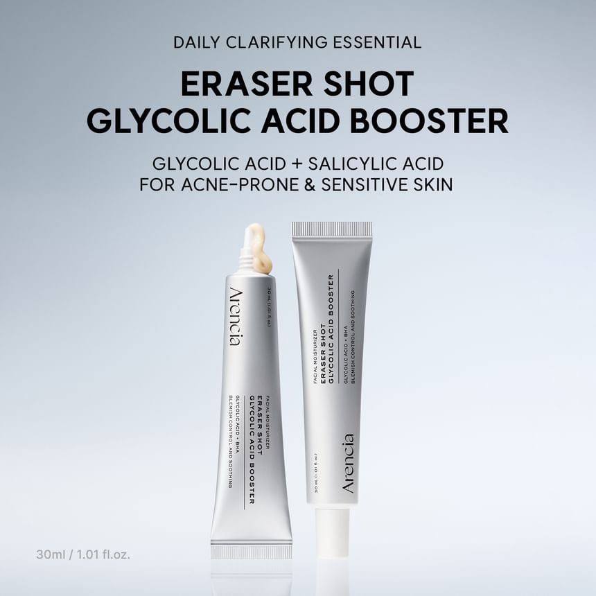 Eraser Shot Glycolic Acid Booster | AHA Exfoliating & Skin Texture Refining Serum