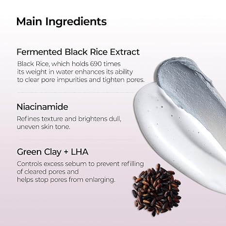 Peel Shot Black Rice Whip Cleanser | Deep Pore Cleansing & Gentle Exfoliating Korean Face Wash