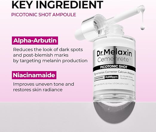 Calcium Cemenrete Picotonic Shot | Firming & Skin Barrier Boosting Ampoule