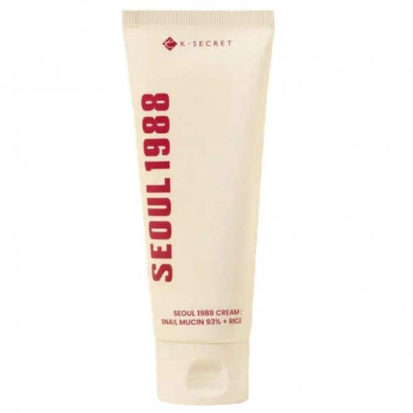 Seoul 1988 Snail Mucin Cream 93% With Rice, Antiaging Skincare 100ml - BEAUTINA