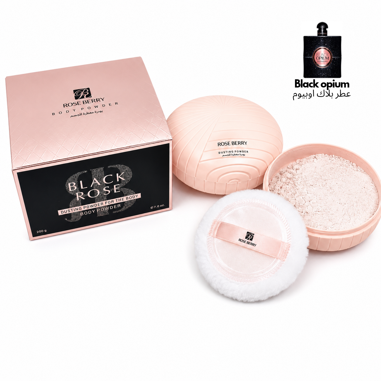 Black Rose Berry Perfumed Body Powder