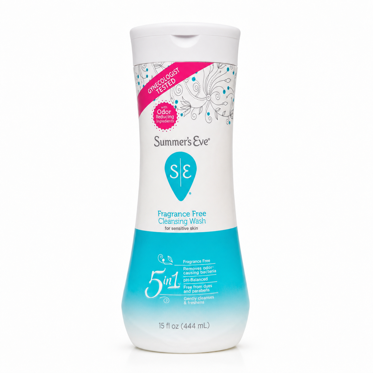 Fragrance-Free 5-in-1 Cleansing Wash for Sensitive Areas