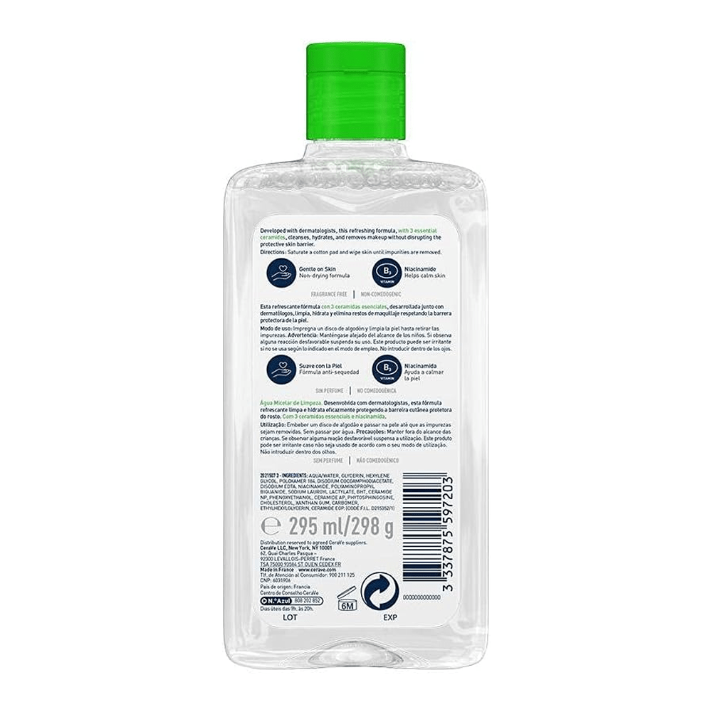 Cerave Micellar Cleansing Water 10oz 295ml - BEAUTINA