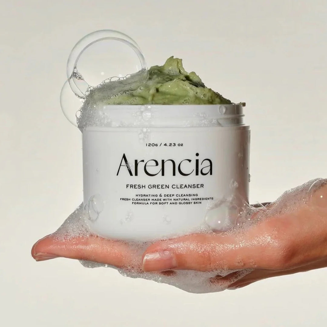 Arencia Fresh Green Rice Mochi Cleanser | Gentle Korean Facial Cleanser
