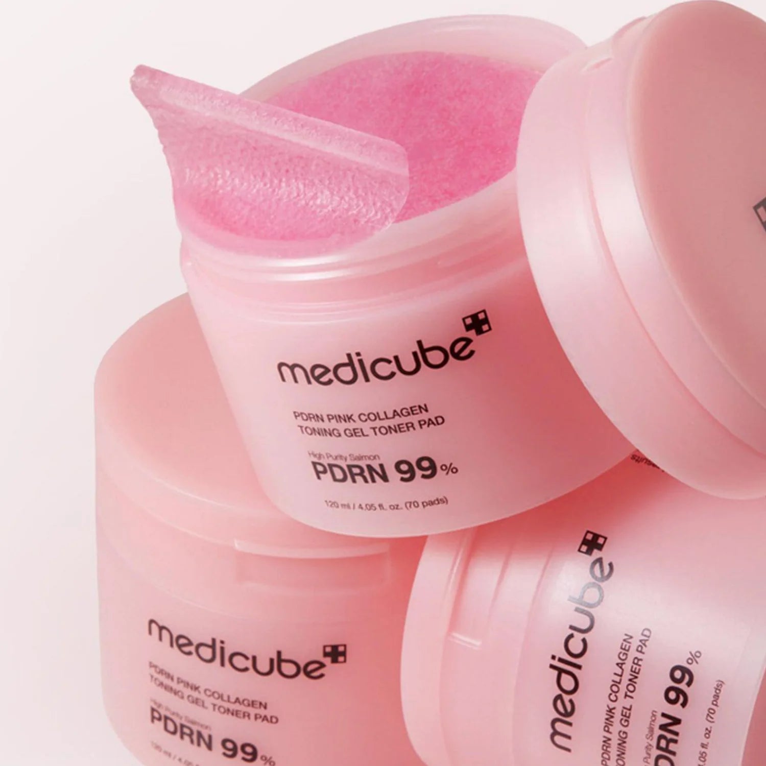 PDRN Pink Collagen Toning Gel Toner Pads – 70 Pads (120 ml) - BEAUTINA