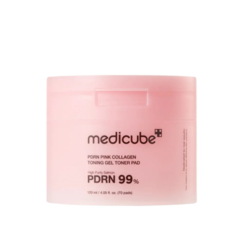 PDRN Pink Collagen Toning Gel Toner Pads – 70 Pads (120 ml) - BEAUTINA