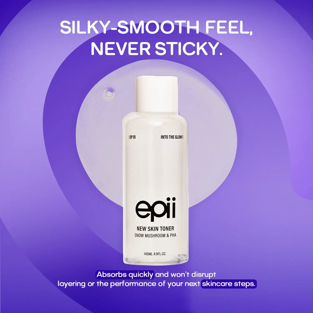 New Skin Toner Snow Mushroom & PHA 145ml