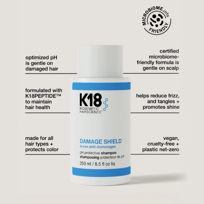 K18 Damage Shield pH Protective Shampoo 250ml