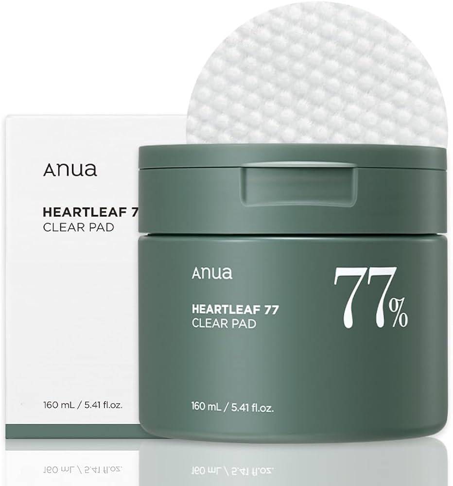 skin cleansing cotton 77% Heart Leaf Anua - BEAUTINA