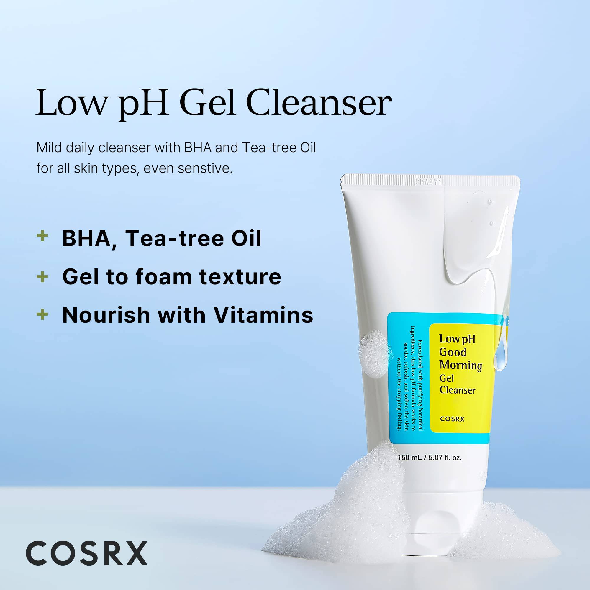 Low Ph Good Morning Gel Cleanser 150ml Cosrx - BEAUTINA