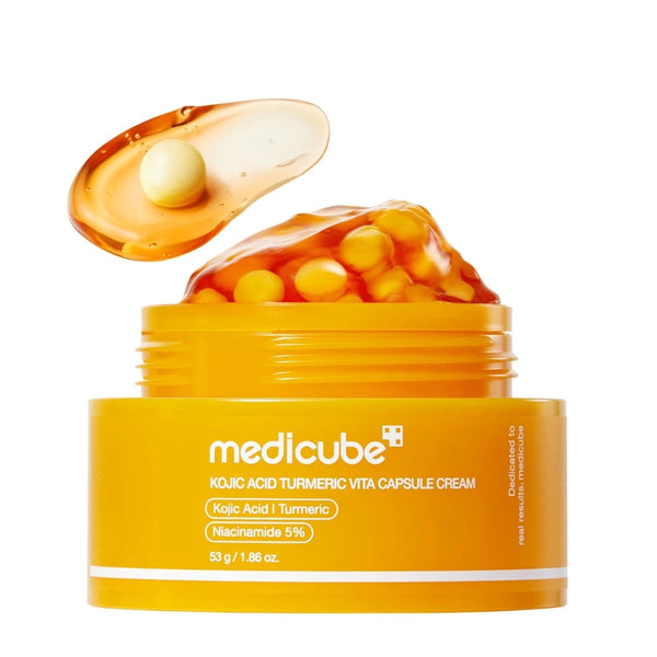 Kojic Acid Turmeric Vita Capsule Cream – Brightening Moisturizer for Dark Spots & Glass Skin - BEAUTINA