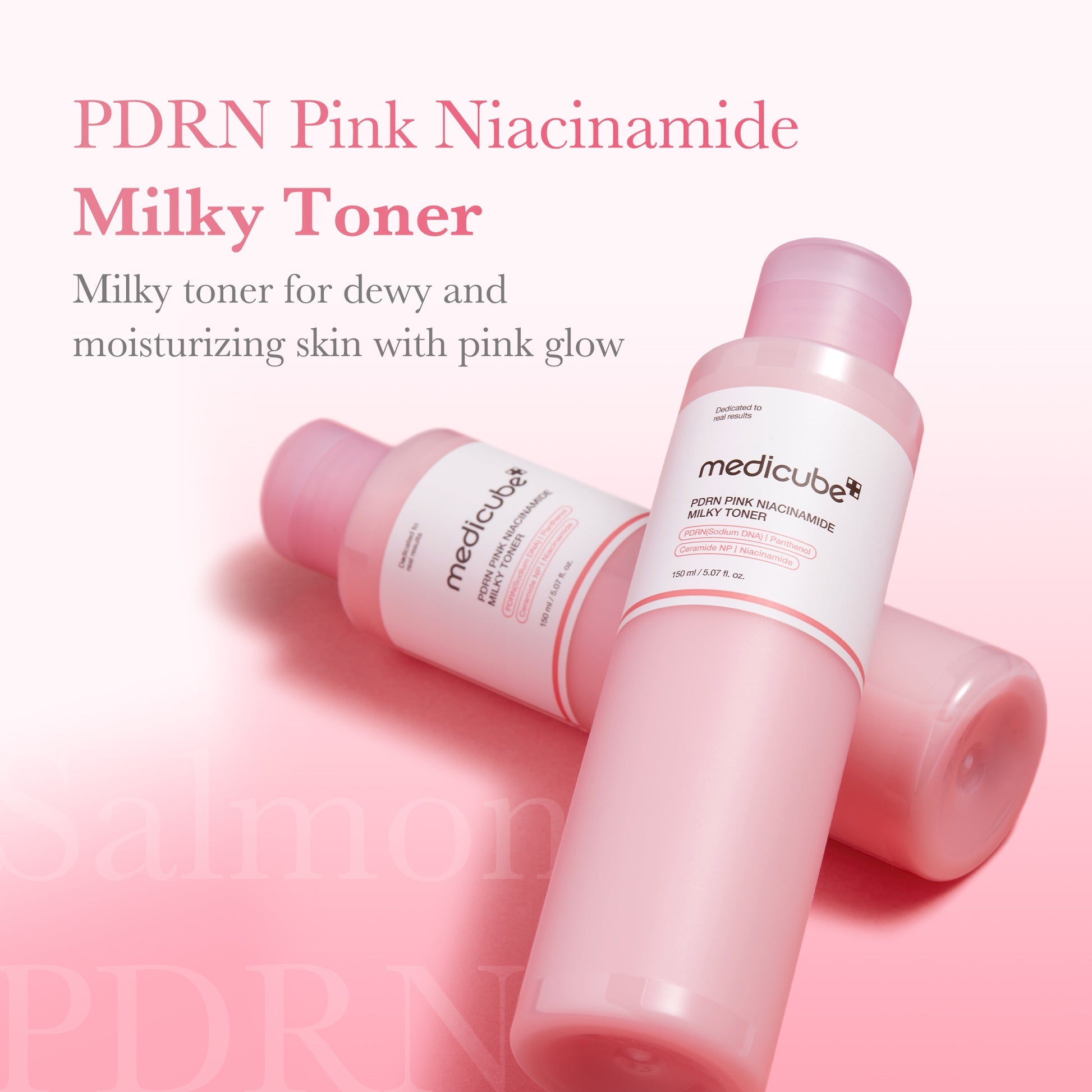 PDRN Pink Niacinamide Milky Toner | Brightening & Hydrating Korean Toner