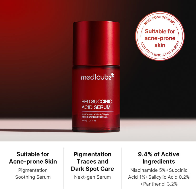 Medicube Red Succinic Acid Serum – 30 ml - BEAUTINA