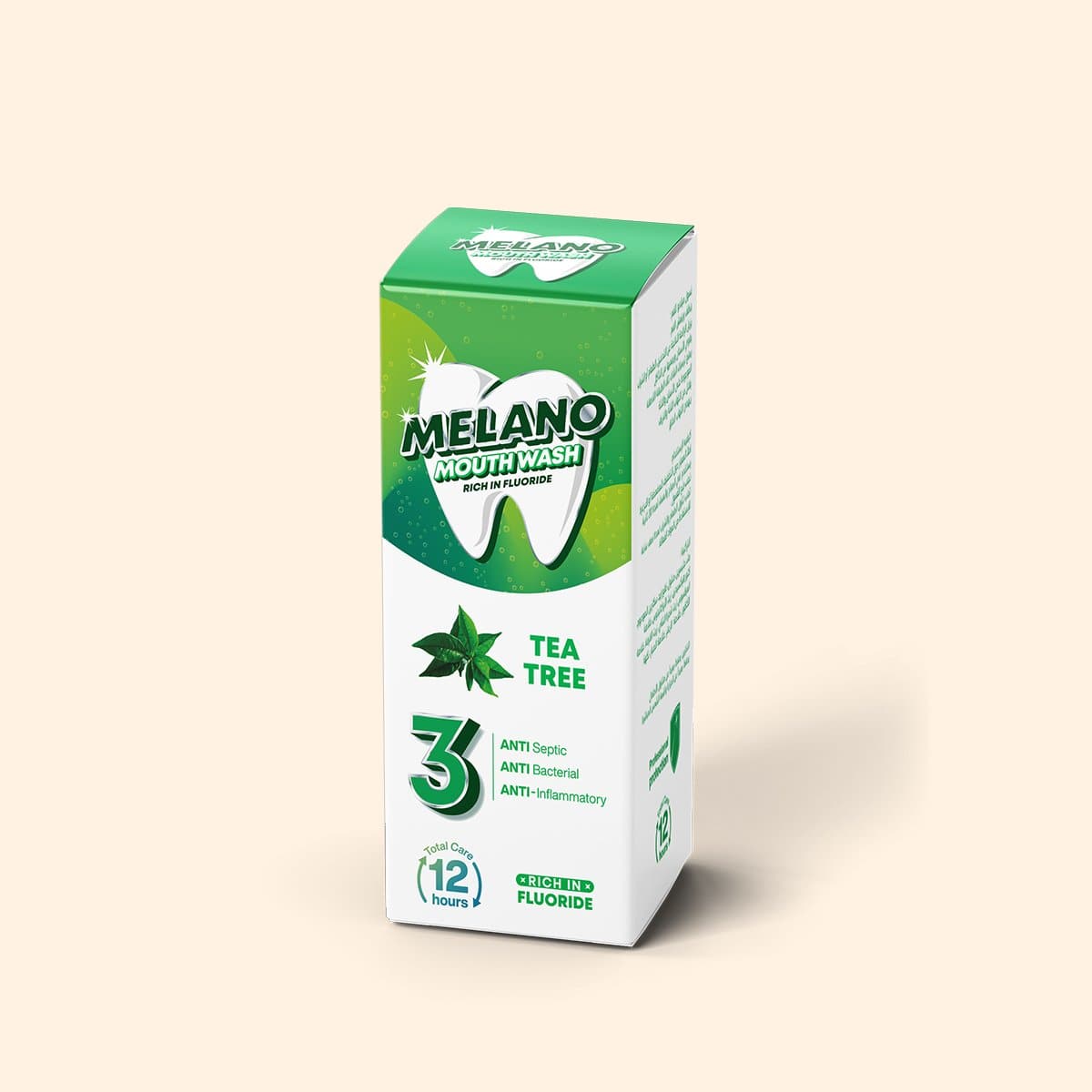 Melano Mouth Wash Tea Tree 300 ml - BEAUTINA