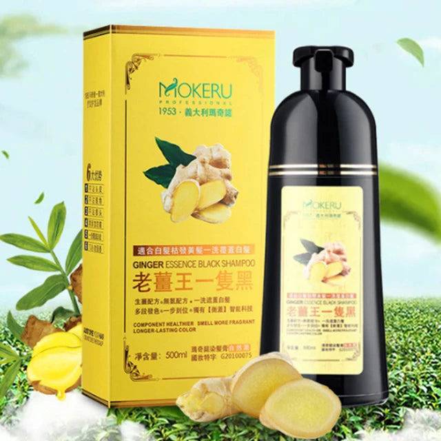 Mokeru Hair Color Shampoo Black 500 ml - BEAUTINA