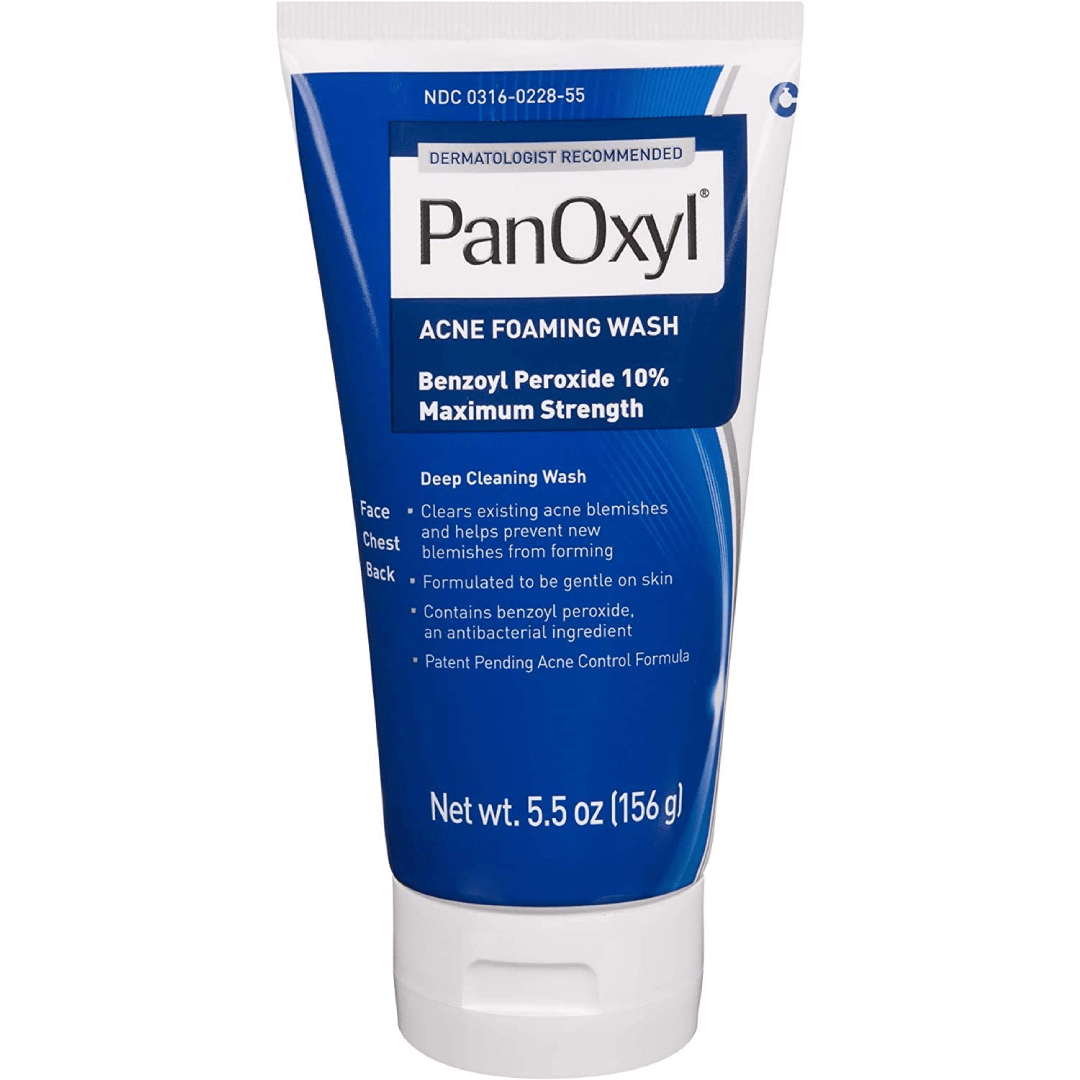 PanOxyl 10% Acne Cream Wash For Face And Body 156g - BEAUTINA