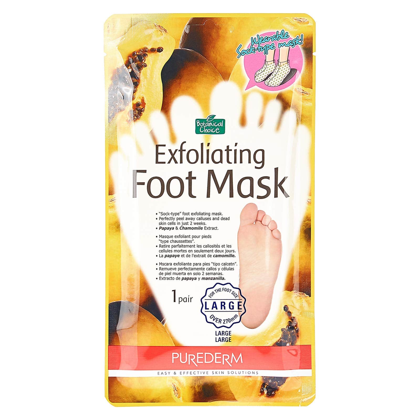 Purederm Magical Foot Peeling and Dead Cell Removal Mask - BEAUTINA