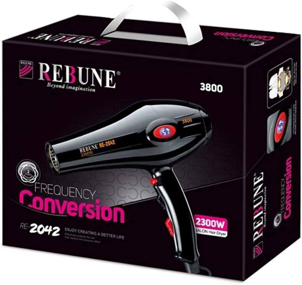 Rebune hair dryer 2042, heat 2300 watts - BEAUTINA
