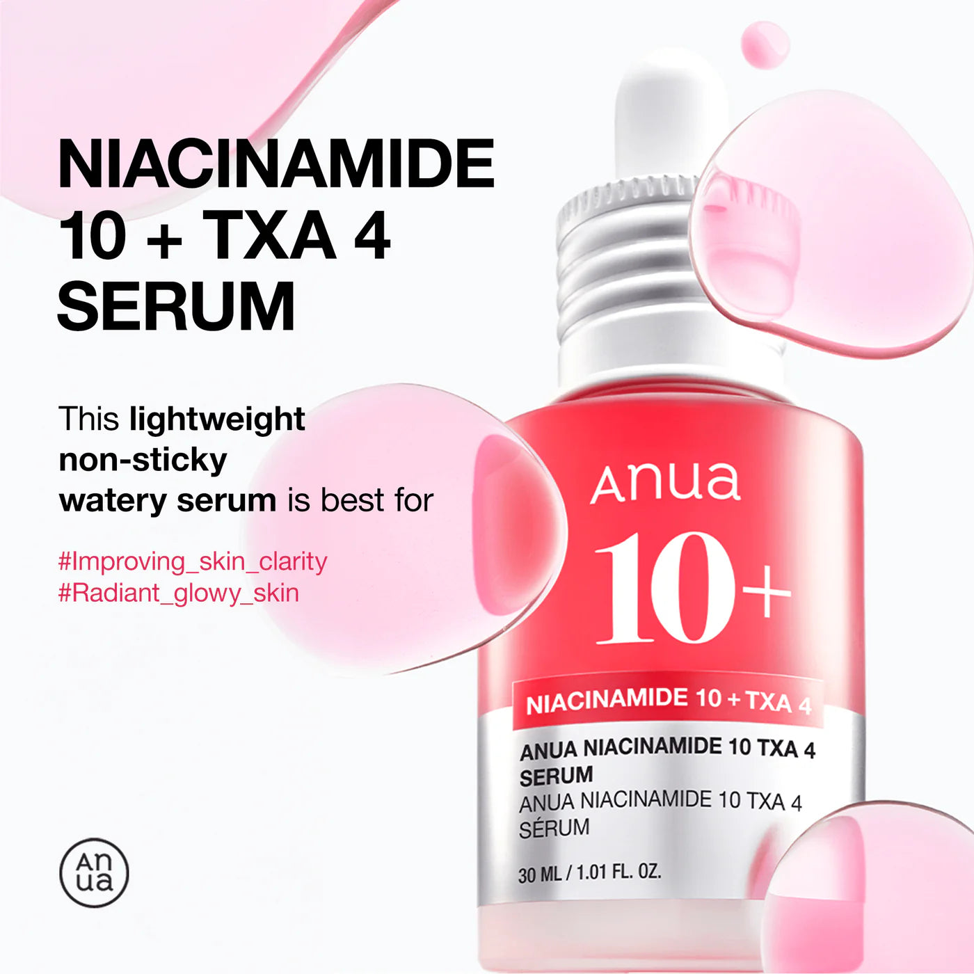 Niacinamide 10% + Txa 4% Serum -30 Ml Anua - BEAUTINA