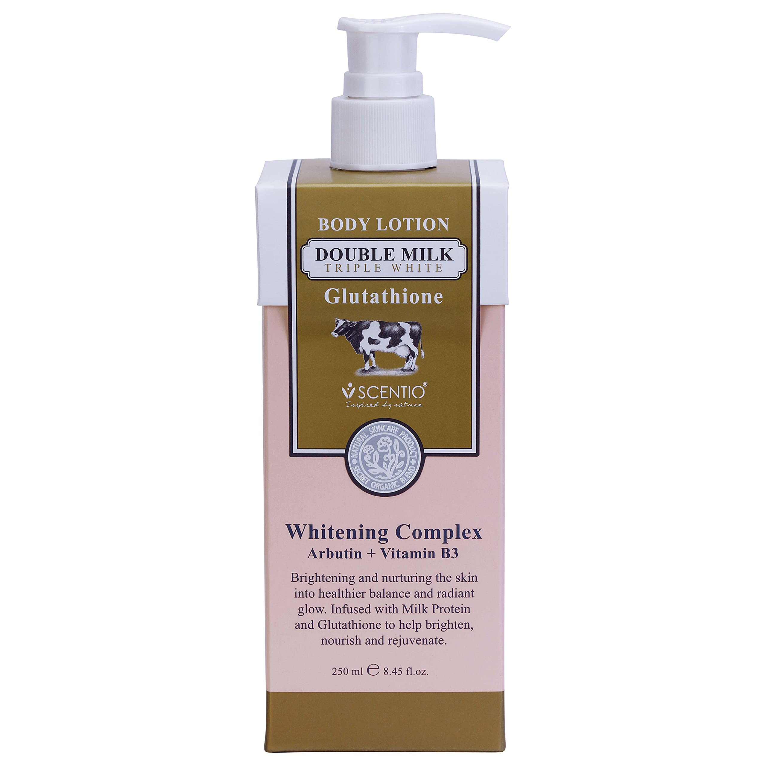 Milk lotion and vitamin B3 to lighten the body from Sentio - BEAUTINA